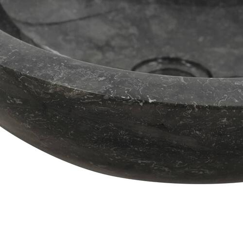 Håndvask 40 x 12 cm marmor sort