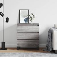 Skænk 60x35x70 cm konstrueret træ grå sonoma-eg