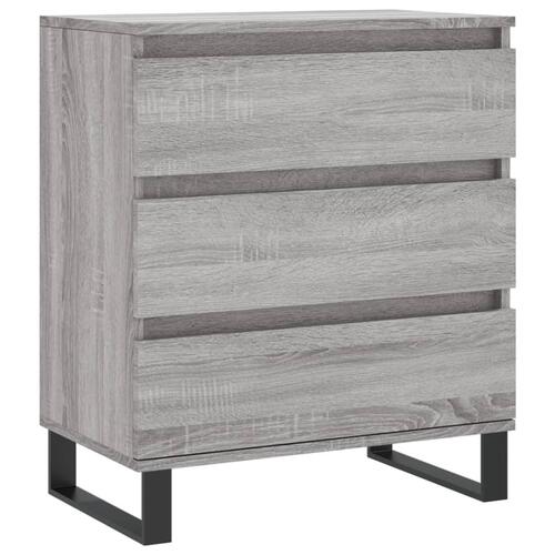 Skænk 60x35x70 cm konstrueret træ grå sonoma-eg