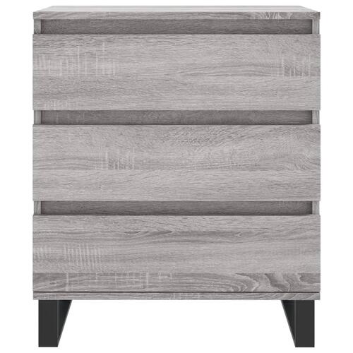 Skænk 60x35x70 cm konstrueret træ grå sonoma-eg