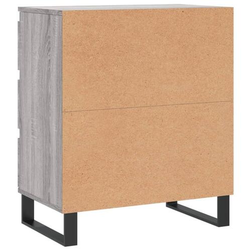 Skænk 60x35x70 cm konstrueret træ grå sonoma-eg