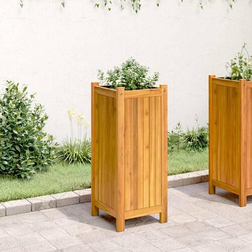 Plantekasse med for 31x31x75 cm massivt akacietræ