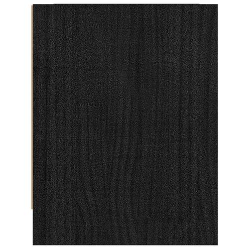 Sengeskabe 2 stk. 40x30,5x40 cm massivt fyrretræ sort