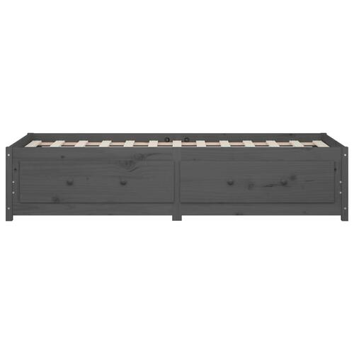 Daybed 90x190 cm Single massivt fyrretræ grå