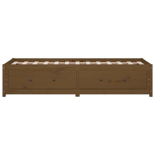 Daybed 90x190 cm Single massivt fyrretræ gyldenbrun