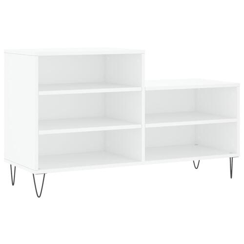 Skoreol 102x36x60 cm konstrueret træ hvid