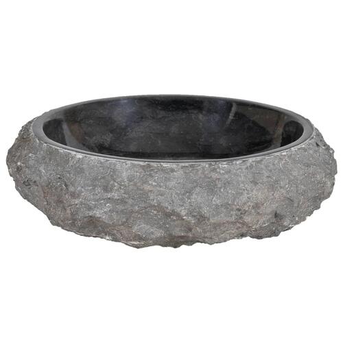 Håndvask 40 x 12 cm marmor sort