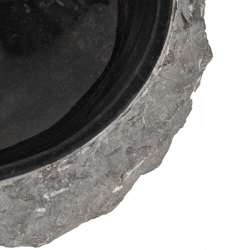 Håndvask 40 x 12 cm marmor sort