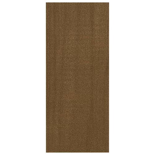 Bogreol 40x30x71,5 cm massivt fyrretræ honningbrun