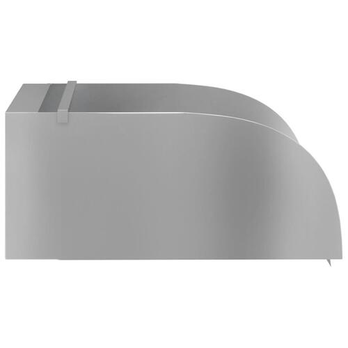 Havespringvand med LED-lys 30x34x14 cm rustfrit stål 304