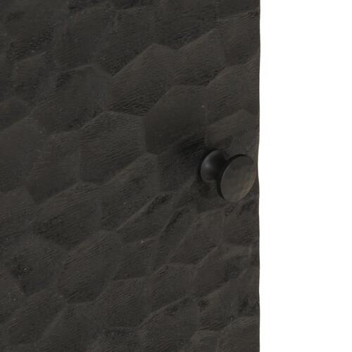 Sengeborde 2 stk. 40x33x46 cm massivt mangotræ sort