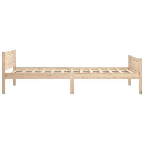 Sengestel 90x200 cm massivt fyrretræ