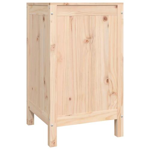 Vasketøjskurv 44x44x76 cm massivt fyrretræ