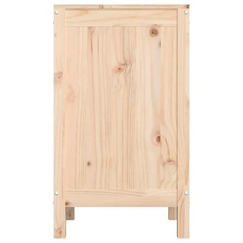 Vasketøjskurv 44x44x76 cm massivt fyrretræ