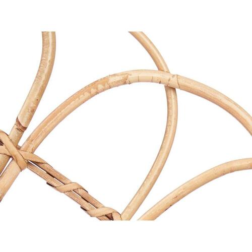 Sengegavl Vifte Brun Sort Rattan 160 x 80 x 2 cm