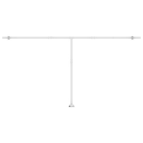 Markise m. LED + vindsensor 600x350 cm automatisk orange/brun