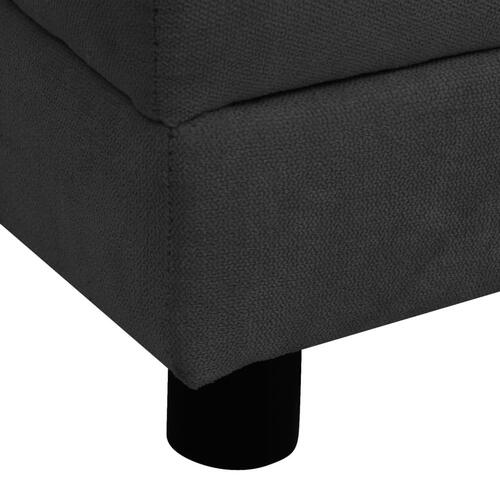 Hundesofa med pude 83x44x44 cm plys sort