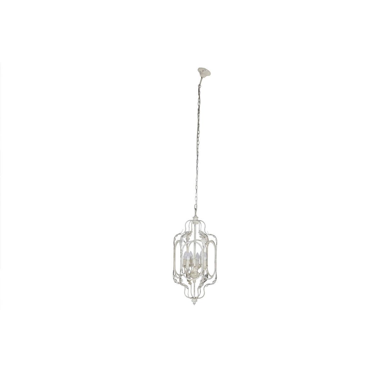Loftslampe - hvid metal, Shabby Chic, 39 × 34 × 75 cm