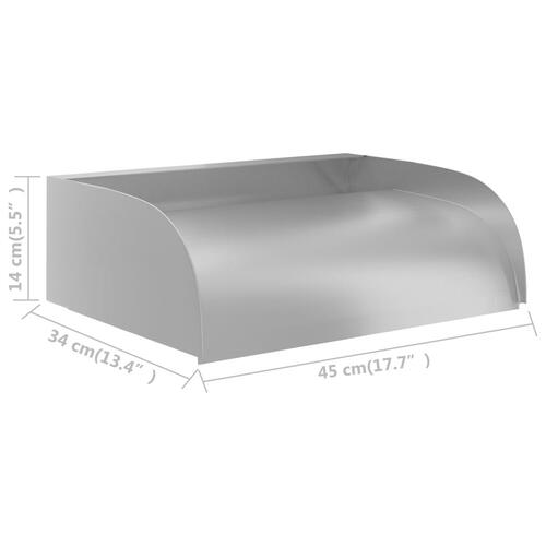 Havespringvand 45x34x14 cm rustfrit stål 304