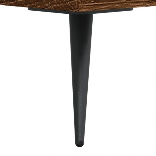 Kommode 69,5x34x90 cm konstrueret træ brun egetræsfarve