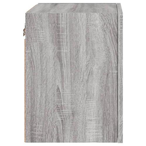 Tv-bord til væg 2 stk. 40,5x30x40 cm konstrueret træ grå sonoma