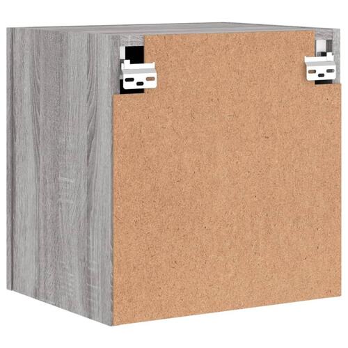 Tv-bord til væg 2 stk. 40,5x30x40 cm konstrueret træ grå sonoma