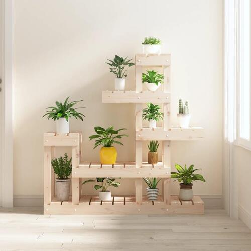 Plantestativ 92x25x97 cm massivt fyrretræ