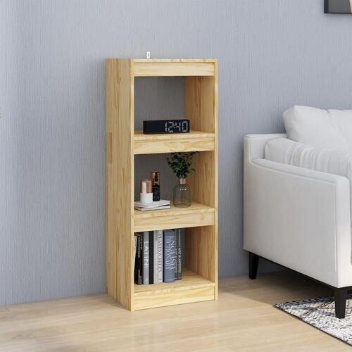 Bogreol/rumdeler 40x30x103,5 cm massivt fyrretræ