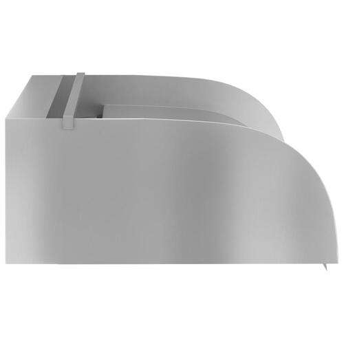 Havespringvand med LED-lys 45x34x14 cm rustfrit stål 304