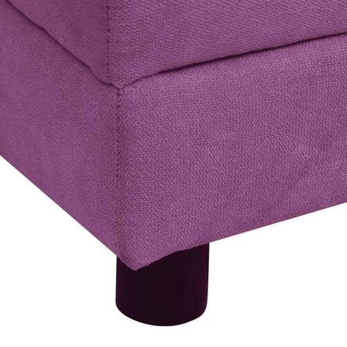 Hundesofa med pude 83x44x44 cm plys bordeauxfarvet
