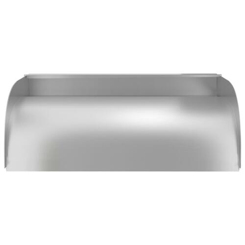 Havespringvand med LED-lys 45x34x14 cm rustfrit stål 304