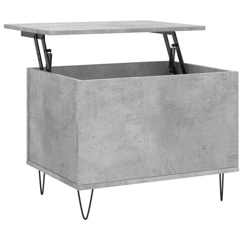 Sofabord 60x44,5x45 cm konstrueret træ betongrå