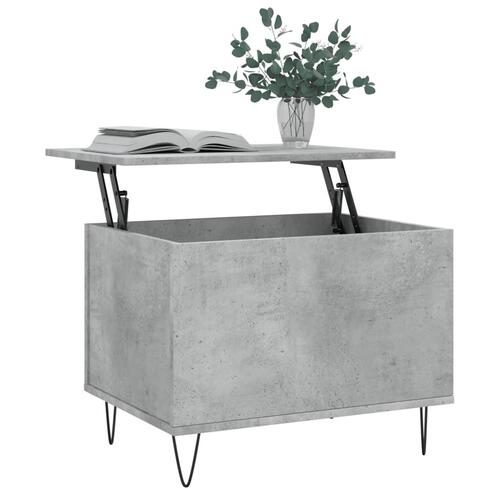 Sofabord 60x44,5x45 cm konstrueret træ betongrå