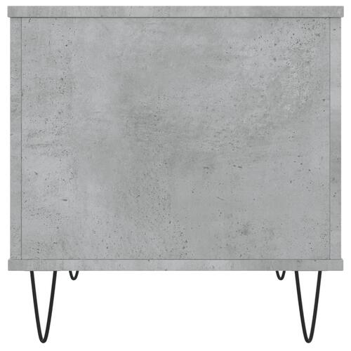 Sofabord 60x44,5x45 cm konstrueret træ betongrå