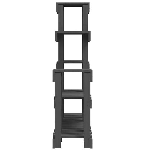 Plantestativ 92x25x97 cm massivt fyrretræ grå