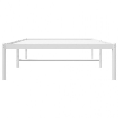 Sengeramme 90x190 cm metal hvid