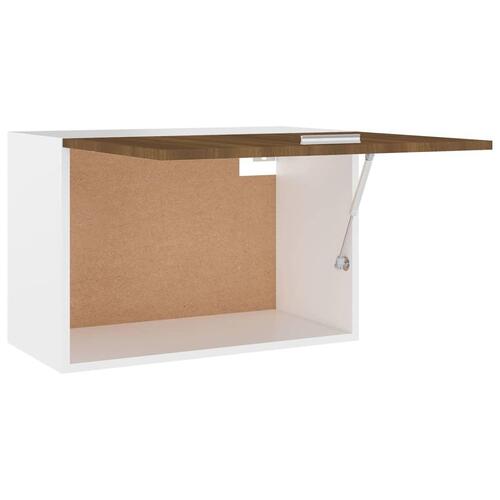 Vægskab 60x31x40 cm konstrueret træ brun egetræsfarve