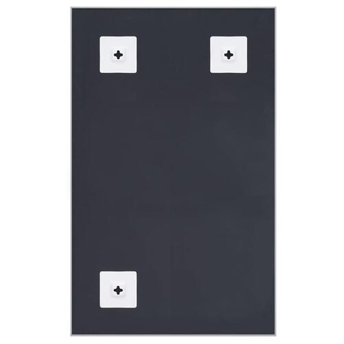 Spejl 70x50 cm sølvfarvet