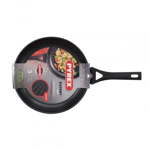 Pyrex wokpande 48 × 29 × 14 cm - metal med bakelit-håndtag