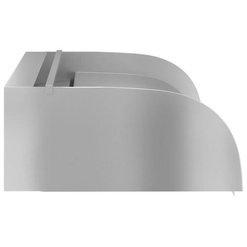 Havespringvand med LED-lys 60x34x14 cm rustfrit stål 304