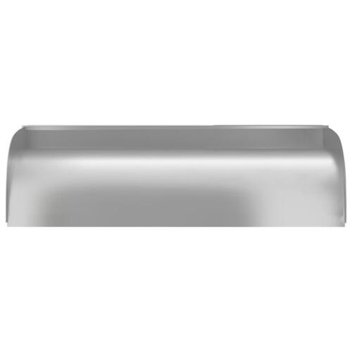 Havespringvand med LED-lys 60x34x14 cm rustfrit stål 304
