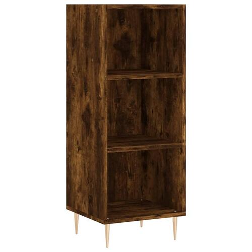 Skab 34,5x34x180 cm konstrueret træ røget egetræ