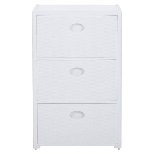 Kommode 40x40x60 cm 3 skuffer hvid