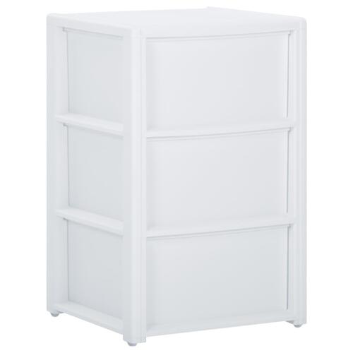 Kommode 40x40x60 cm 3 skuffer hvid
