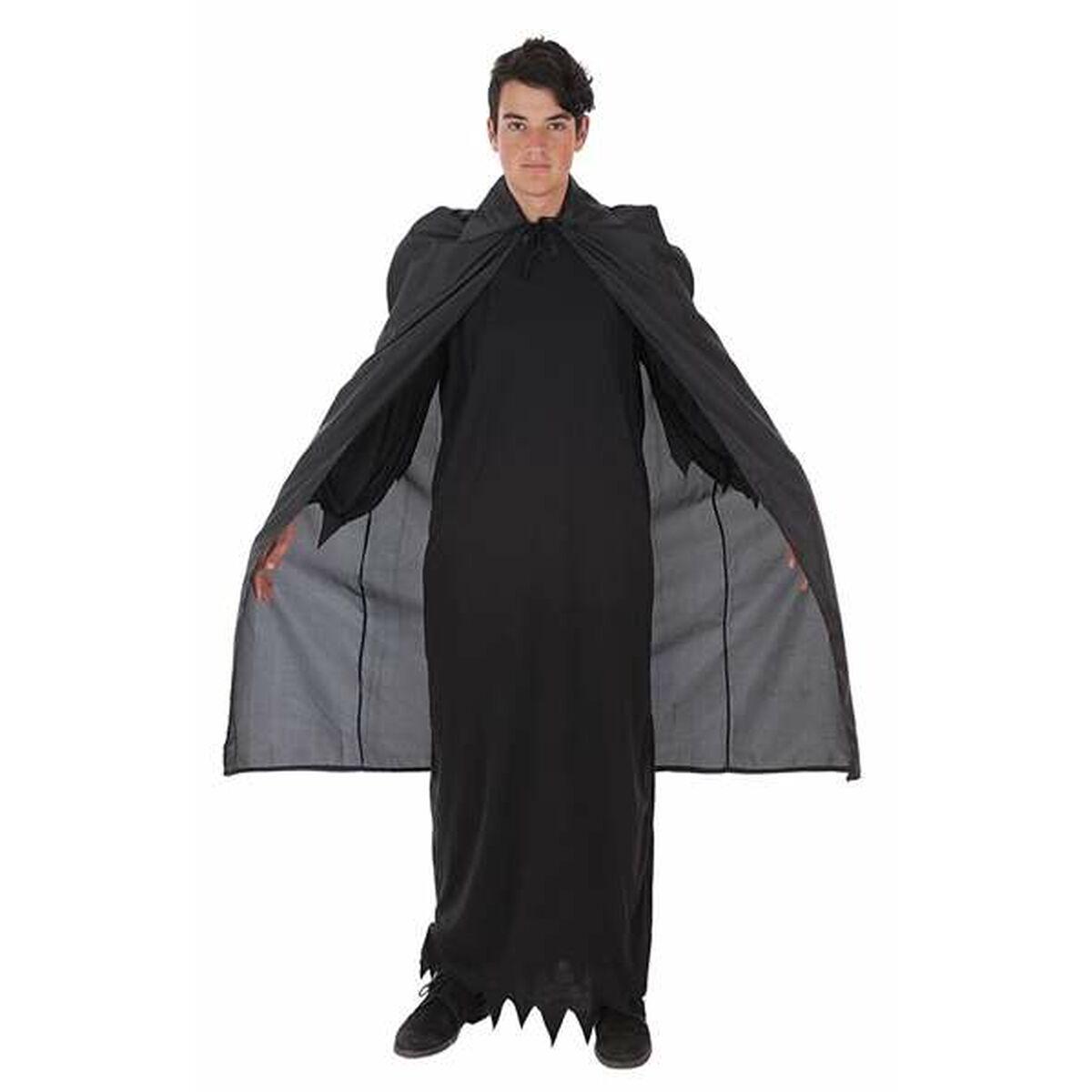 Børnekostume kappe - Sort Superhelt, str. M (3+ år) billede