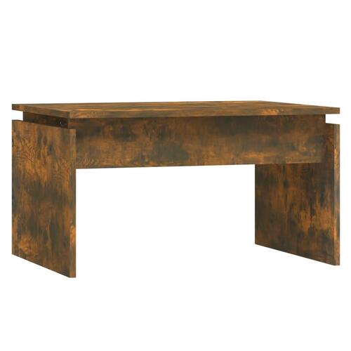 Sofabord 68x50x38 cm konstrueret træ røget egetræsfarve