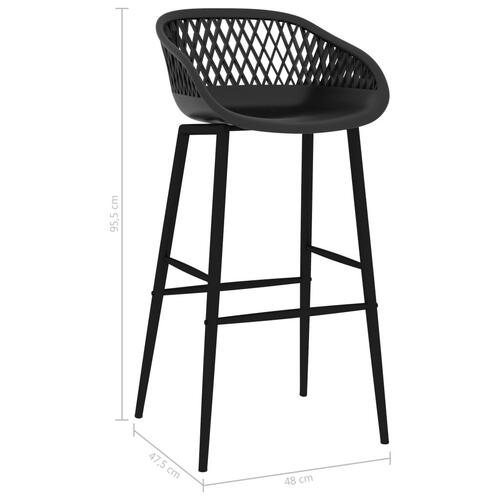 Barstole 2 stk. sort
