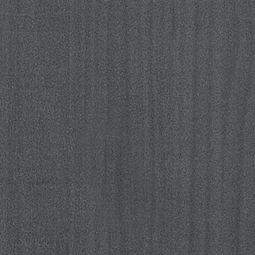 Bogskab/rumdeler 100x30x135,5 cm massivt fyrretræ grå