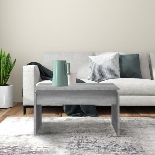 Sofabord 68x50x38 cm konstrueret træ grå sonoma-eg