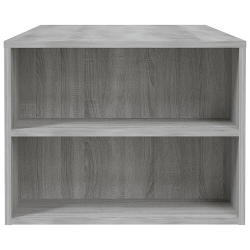 Sofabord 102x55x42 cm konstrueret træ grå sonoma-eg